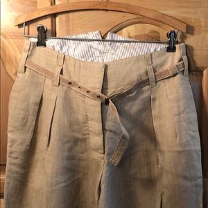 LINEN “Paperbag” style Trousers